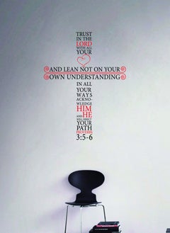 Buy Christian Quote Wall Decal - Wall Arts Home Décor - Wall Sticker, 60x80 cm by Spoil Your Wall in UAE