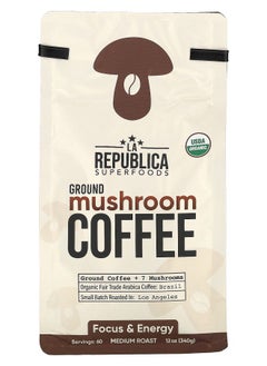 اشتري Ground Mushroom Coffee Medium Roast 12 oz (340 g) في الامارات