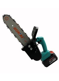 Buy Mini Chainsaw 10" (about 25 cm) Guide Bar with Oil System and 68V High Power capacity with 2 Batteries Lightweight Cordless Portable for Home Use Cutting Branches and Wood Yard Lawn and Garden in UAE