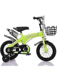 Buy Children's Bikes With Training Wheels & Water Bottle 14 inch in Saudi Arabia