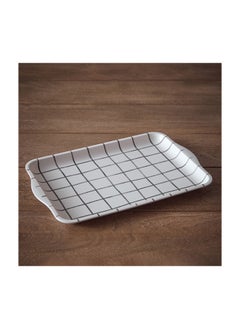 Buy Checkered Cosmos Tray 38 x 2.3 x 26 cm in Saudi Arabia