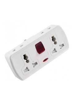 Buy 4 Way Universal Multi Adaptor Plug White Wall Multiplug Socket in UAE