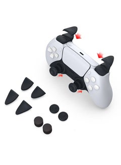 Buy Thumb Grips Protect Cover- Trigger Button 8 in 1 L2 R2 and Extender Joystick Analog Thumb Stick Grips for PlayStation 5 in UAE