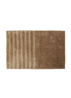 Buy Hawaii Striped Bathmat, Beige - 50X80 cm in UAE