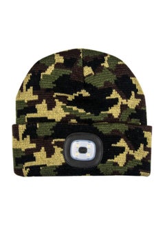 Buy Acrylic Beanie Cap One Size Camouflage in Saudi Arabia