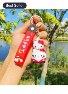 اشتري Sanrio Hello Kitty Silicone Keychain Bag Pendant Decorative Accessories في السعودية