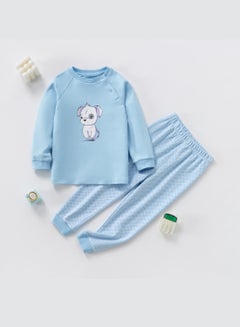 Buy Baby Boys Girls Pajamas Breathable Two Set Cotton Sleepwear with Long Sleeves Elastic Waist Pjs Pajama for Toddlers in Saudi Arabia