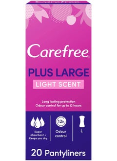 Buy Maxi Light Scent Plus Large Panty Liners Pack of 20 in UAE