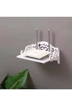 Buy Wall Shelf For WiFi Router White 32x25cm in UAE