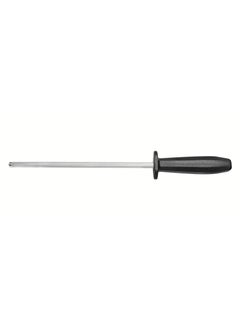 Buy Plenus 8 Inches Grooved Sharpener with Carbon Steel Rod and Black Polypropylene Handle in UAE