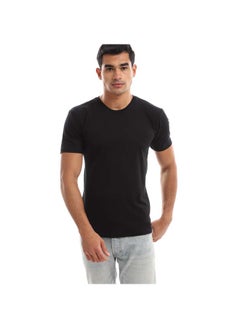 Buy basic-short-sleeve-shirt-black-men-ss-t-shirt-ss21 in Egypt