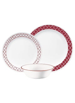 Buy 12-Piece Crimson Trellis Dinnerware Set in UAE