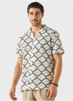 اشتري Printed Button Down Shirt في الامارات