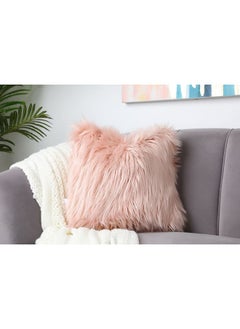 اشتري Mongolian Faux Fur Filled Cushion 45x45cm في الامارات