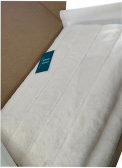 Buy Living room blanket, model: Diana - size: 130*170 - color: natural (off-white). in Egypt