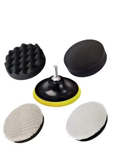 Buy Polishing Pads, Polishing Sponge Pad Car Polishers Wool Buffers Polishing Pads, Professional Car Polishers Set Kit with M14 Drill Adapter-125mm 5inch in Saudi Arabia