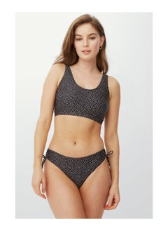 اشتري Mono Spot Scoop Neck Crop Bikini Top في السعودية