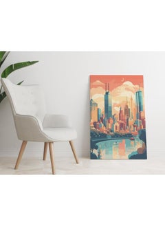 Buy Manhattan Travel Poster Printed canvas wall art 60x40 in Egypt