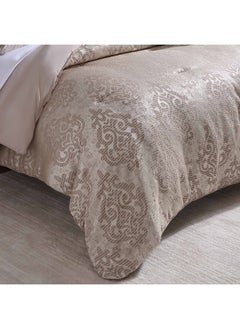 Buy Imperial 5-Piece Jacquard Comforter Set 240X260Cm - Gold in UAE