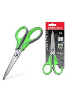 Buy Scissors Megapolis, 16.5 см, gray-green (blister 1 pc) in UAE