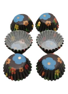 اشتري 6Pcs Paper Cupcake Liners Cake Tray Box Baking Muffin Cup Case 5x5x3.5 Cm Multicolour في الامارات