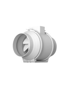 اشتري 150 mm - 6 inch Diameter In Line Bathroom Extractor fan with Run On Timer Loft Mounted Inline Shower Ceiling Powerful Ventilation Damp Control Silent In-line Toilet Ventilator في السعودية