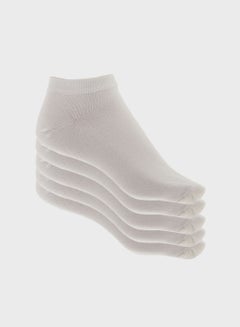 Buy 5 Pack Low Cut Socks with Antibacterial Finish in UAE
