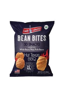 اشتري Lady Liberty Bean Bites, Hot Texas BBQ, Non-GMO, Plant-Based Protein, 85g في الامارات