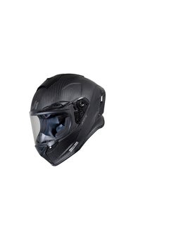 اشتري Full Face Solid Matt Carbon Helmet J-GPR, Black في الامارات