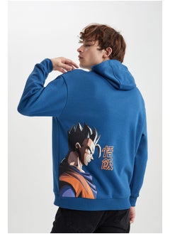 Buy Man Boxy Fit Hooded Long Sleeve Dragon Ball Boxy Sweatshirt in Egypt