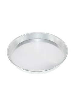 Buy Multi-purpose stainless steel tray, size 38 cm in Saudi Arabia