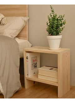 Buy Commode/Side Table -  Natural Suede Wood in Egypt