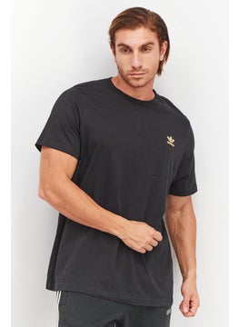 Buy Men Sportswear Fit Short Sleeve Running T-Shirt, Black in UAE