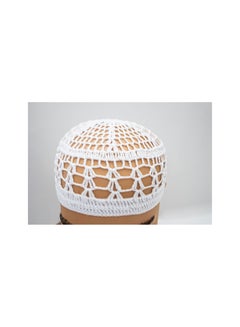 Buy white crochet cap for men set of 6 in UAE