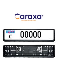 Buy Car Plate Number Holder License Plate Cover Frames 1Set Pair Dubai Standard Size 53Cm Number Plate in UAE