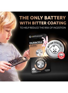 اشتري Duracell Specialty Cr2032 Lithium Coin Battery 3V, Pack Of 2 Suitable For Use In Keyfobs, Scales, Wearables And Medical Devices في الامارات