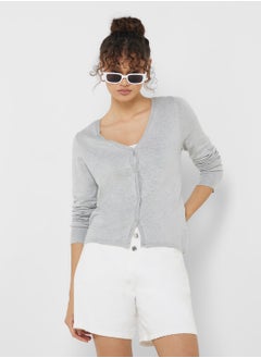 Buy V-Neck Knitted Sweater in UAE