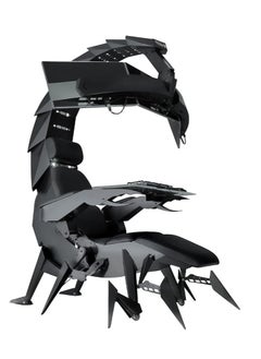 Buy COOLBABY Scorpion Gaming Chair Computer Cockpit Sky Gaming Table and Chair Space Capsule Lazy Gaming Chair All-in-one Machine with Three Display Screens in UAE