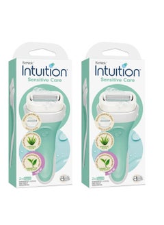 Buy Schick Pack Of 2 Intuition Kit 2, Sensitive Care in Saudi Arabia