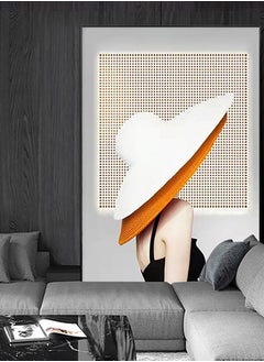 اشتري Modern Minimalist Abstract Canvas Paintings Sketch Poster Print Wall Art Pictures for Living Room Bedroom Home Decor with Black Frame 40X60Cm Type E في الامارات