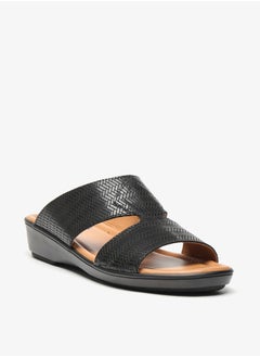 Buy Mens Textured Slip-On Arabic Sandals in Saudi Arabia