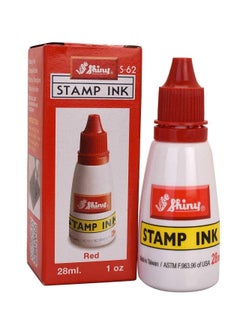 اشتري 28ml Stamp Ink Bottle Red Ink في الامارات