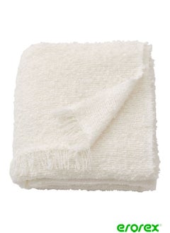 Buy Throw off white 130x170 cm in Saudi Arabia