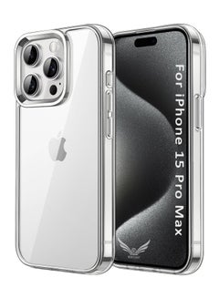 Buy iPhone 15 Pro Max Case Clear, Ultra [Slim Thin] Flexible Scratch Resistant Gel Rubber Soft Silicone Protective Case Cover for iPhone 15 Pro Max in UAE