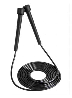 Buy COOLBABY Black Plastic Jump Rope Fast Gymnastics Training Exercise Rope 2.8 Meters Adjustable Length in UAE