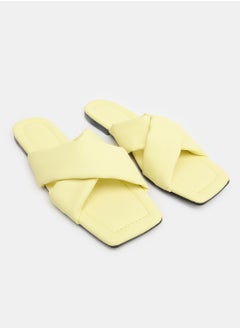 Buy Wide Cross Strap Slippers in Egypt