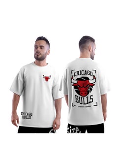 اشتري Chicago Bulls Oversized Cotton T-Shirt for Men – Casual Streetwear في مصر