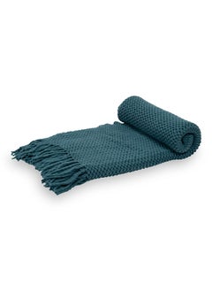 Buy Montana Throw, Teal - 127x152 cm in UAE