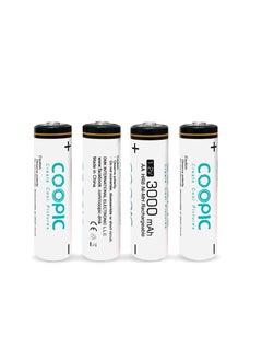 اشتري COOPIC Create Cool Pictures 4pieces 3000mAh AA RH6 Ni-MH Pre-charged type Rechargeable Battery… في الامارات