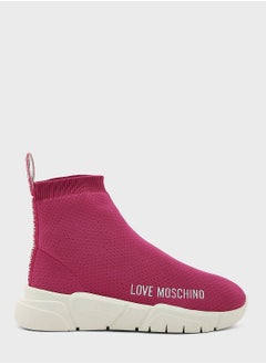 Buy Love Moschino Socks High Top Sneakers in UAE